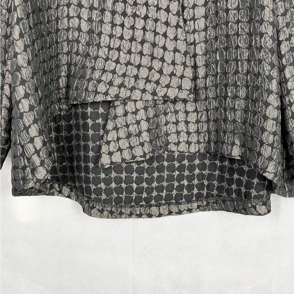 IC Connie K Artsy Asymmetrical Crinkle Cocktail Jacket Lagenlook Swing Party - Picture 7 of 10